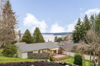 View of water from street