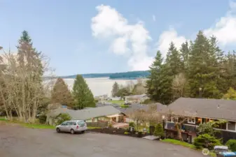 Here's the view from the front porch