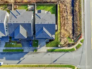 Only one neighbor for this home! Open green space on all other sides.