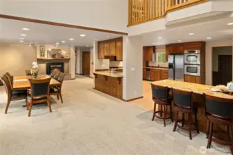 Large open concept perfect for entertaining