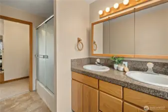 Upper level bathroom