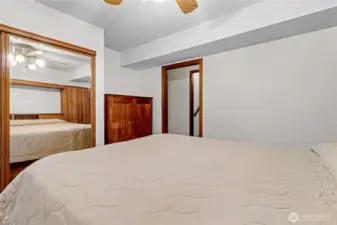 Second view of the lower level bedroom.