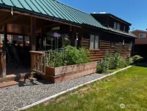 South sun for growing veggies and flowers