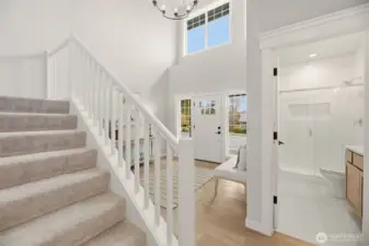 entry with lots of windows