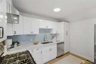 Additional kitchen angle highlighting layout and storage