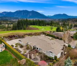 Situated on a private 1/2 acre lot overlooking the 14th fairway of the Club at Snoqualmie Golf Course.