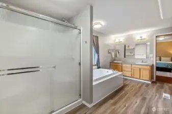 Large walk-in shower