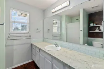 Mother-in-law Suite's Bathroom with a Walk-in Shower