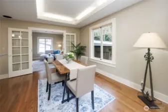 Breakfast nook & main floor office/family room/bedroom.