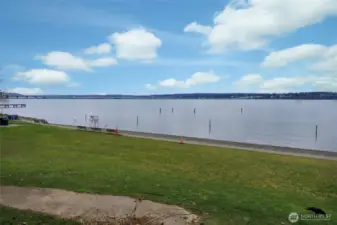 Madison Park Beach w/a summer lifeguard.