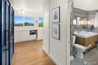 Pantry with floor to ceiling storage