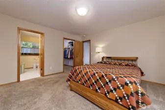 The Primary bedroom on the main floor.