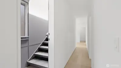 Stairs To Rooftop Deck!