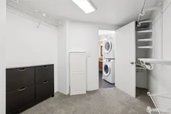 Large Walk In Closet with 2nd Laundry