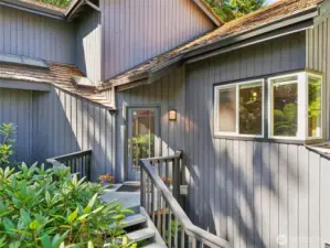 Stairs to front of house
