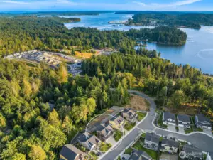 Location, Location! At the end of Sunrise Ridge Ave sits the gravel road that leads to Johnson Rd. The sidewalk takes you down to 305 and a tunnel sits to the right. Enter through the tunnel and take your first right to Lemolo. Make a right on Lemolo which turns into Fjord which leads you into downtown Poulsbo. This walking/bike path provides easy and safe access from the house to Historic Downtown Poulsbo.