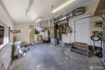 Single car attached garage