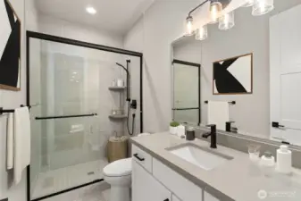 Home is under construction. Photos of a previously built home with similar finishes that are virtually staged. Builder reserves the right to make changes to plans & specifications without notice. Features vary by plan. Buyer to verify square footage.