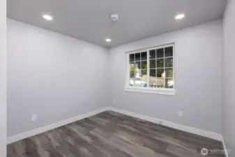 Right front bedroom of entrance