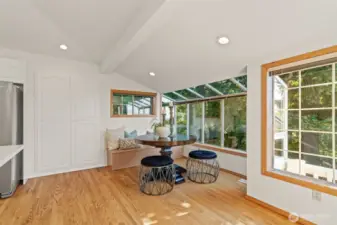 Breakfast nook.
