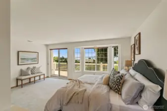 Primary suite with private bath.