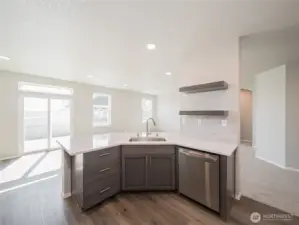 Kitchen with Quartz Countertops