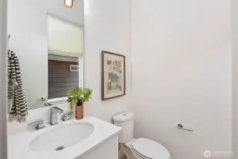Main floor powder room