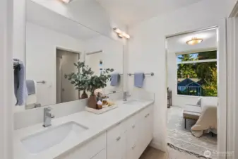 Jack and Jill bathroom