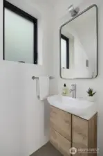 Downstairs powder bath