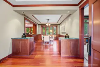 Main level entry.