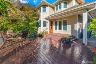 Expansive rear deck.