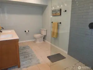 3/4 bathroom downstairs.