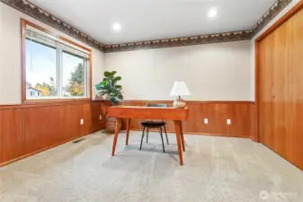 4th bedroom that doubles as office