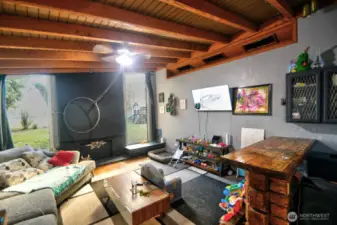 Additional bonus room man cave with a bar!