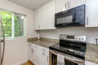 Newer appliances are included in the sale of the home.