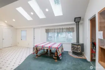 Main Level Side Entryway and Dining Area