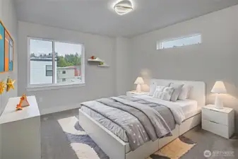 Bright and spacious second bedroom