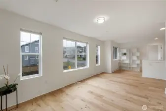 Open and airy loft filled with natural light, offering flexible space