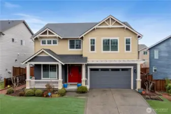 South-facing exterior with a well-maintained Home