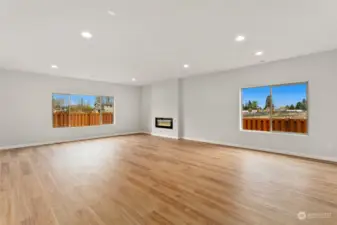 Great room w/ fireplace.Images used for representation only.