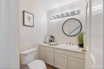 Main floor powder room.