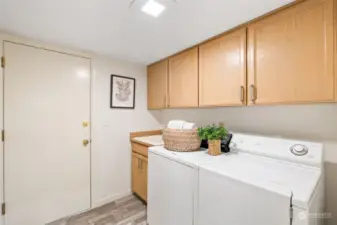 Main floor laundry room