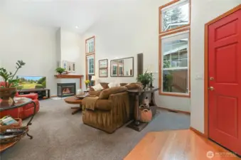 Front foyer that invites you into the Living room.