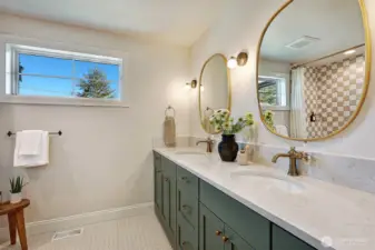 Second full bathroom upstairs.