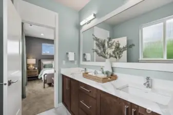 Lots of counter space plus a window allows for lots of natural light.