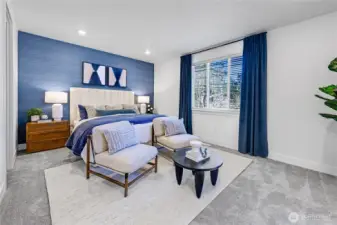 Staged photos are of model home