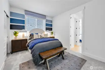 Staged photos are of model home