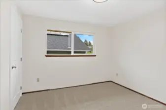 Large second bedroom on upper level.