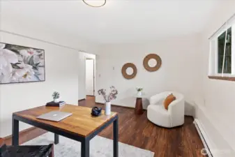 Another view of the rec room.  Plenty of space and light!