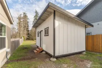 Large storage shed w/ power!
